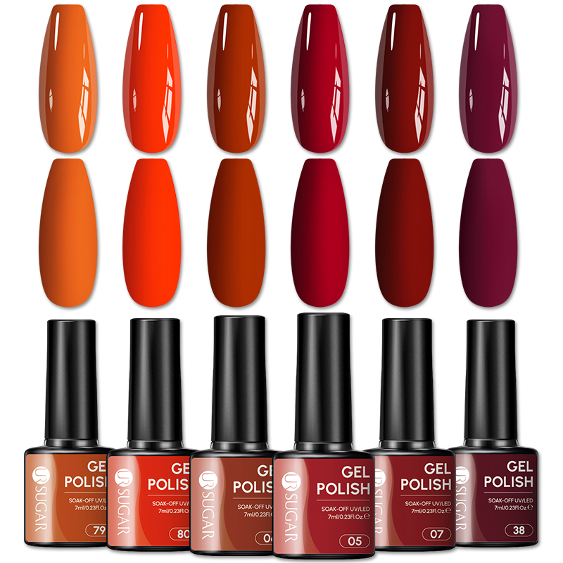 Nail Art Orange - Набор гель-лаков UR SUGAR 1/6 шт.