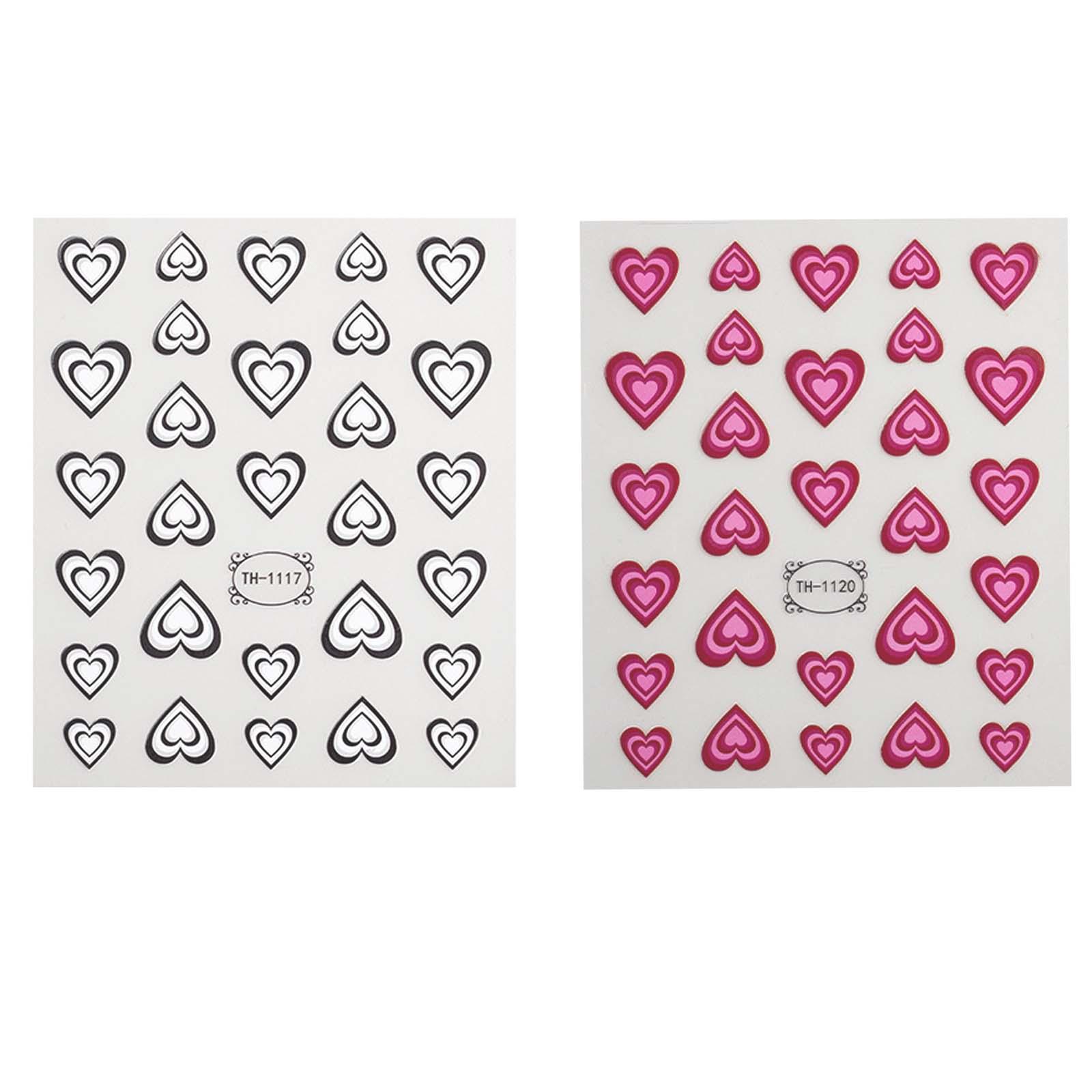 Набор 3D-наклеек для ногтей в  – обзор и цена Nail Art Valentines Day