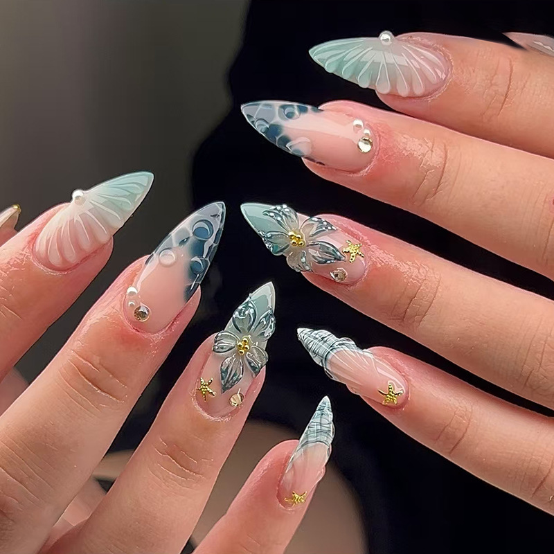 24 шт., носимые наборы для ног – обзор и цена Nail Art Press On