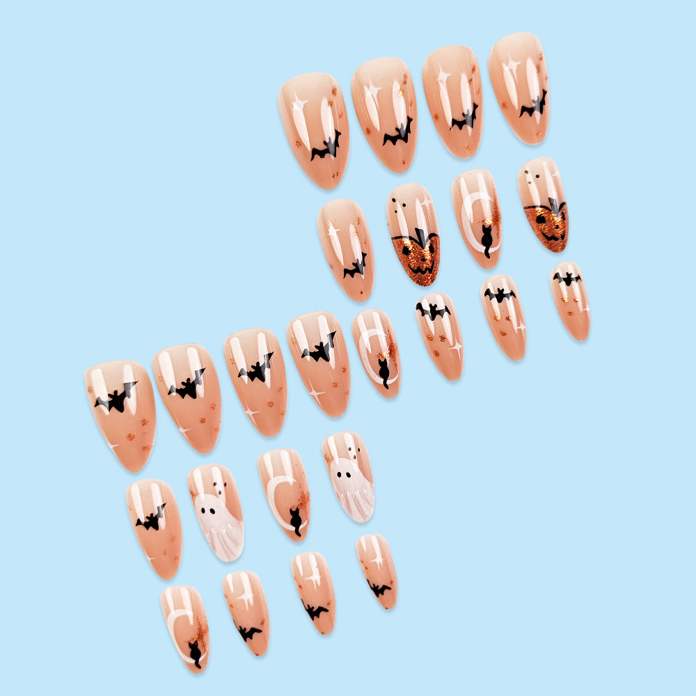 24 шт., простой миндальный пре – обзор и цена Nail Art Press On