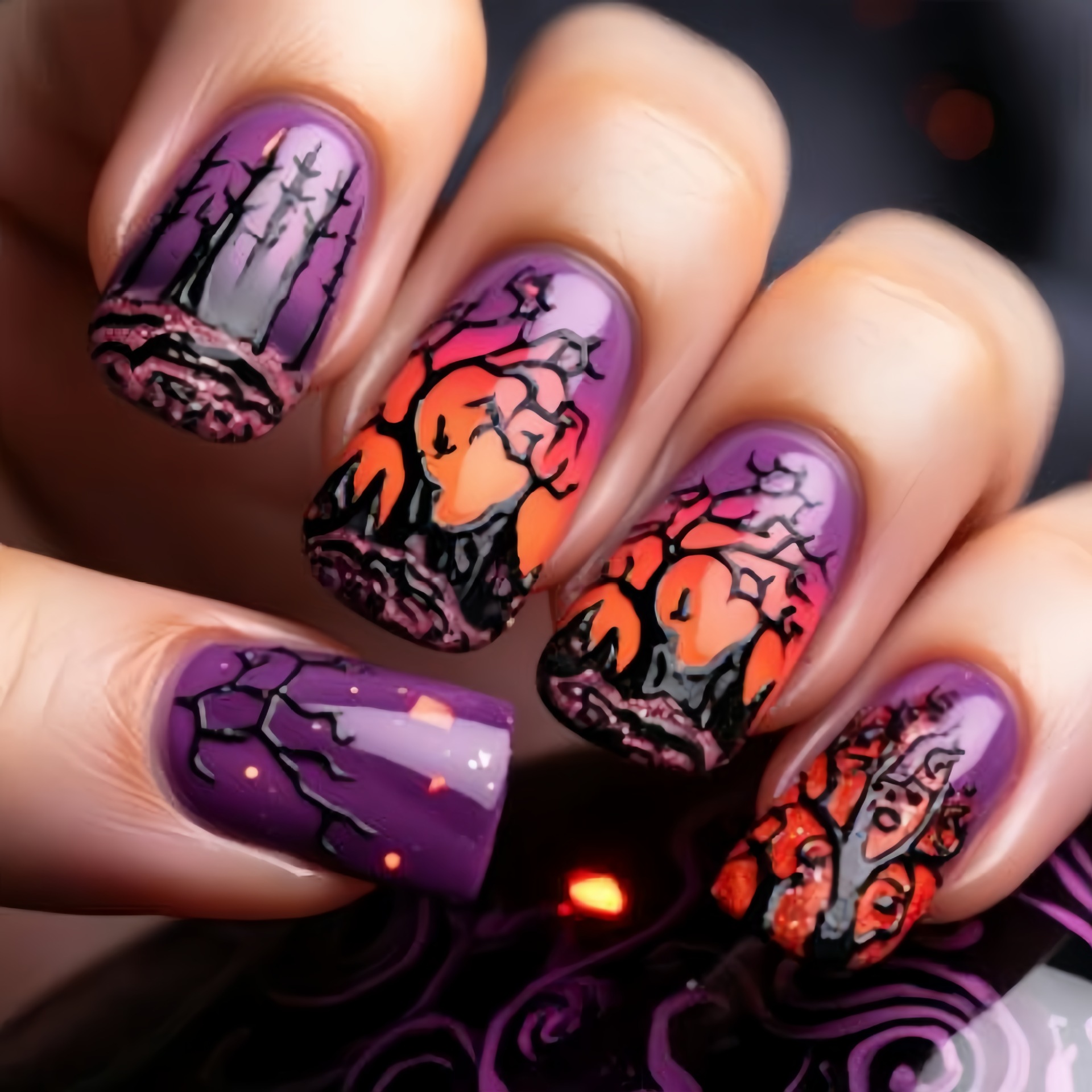 Средние квадратные накладные н – обзор и цена Nail Art Orange
