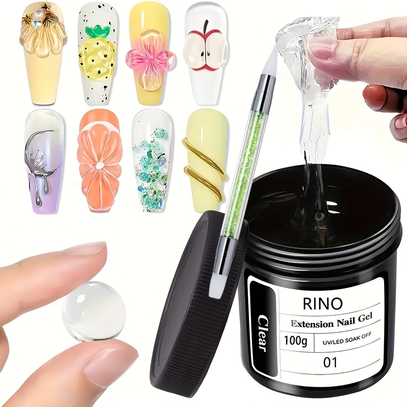 100 г прозрачного нелипкого ге – обзор и цена Nail Art Ombre