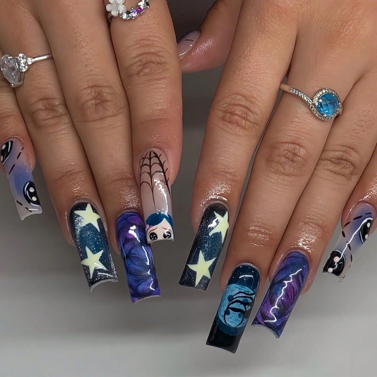 24 шт., глянцевые накладные но – обзор и цена Nail Art Press On