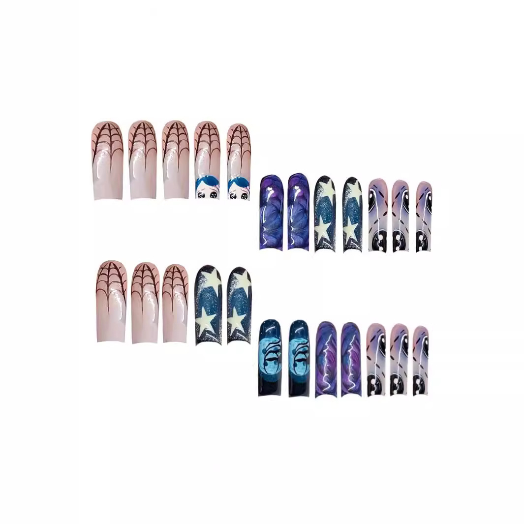 24 шт., глянцевые накладные но – обзор и цена Nail Art Press On