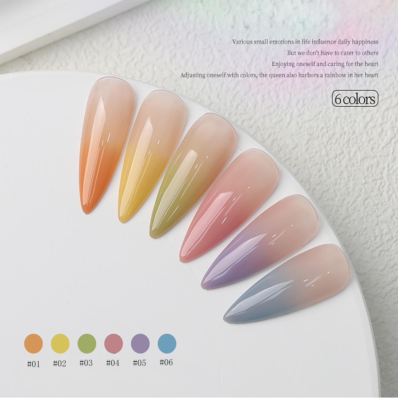 1-6 шт. Новые гель-лаки PSK Ma – обзор и цена Nail Art Orange
